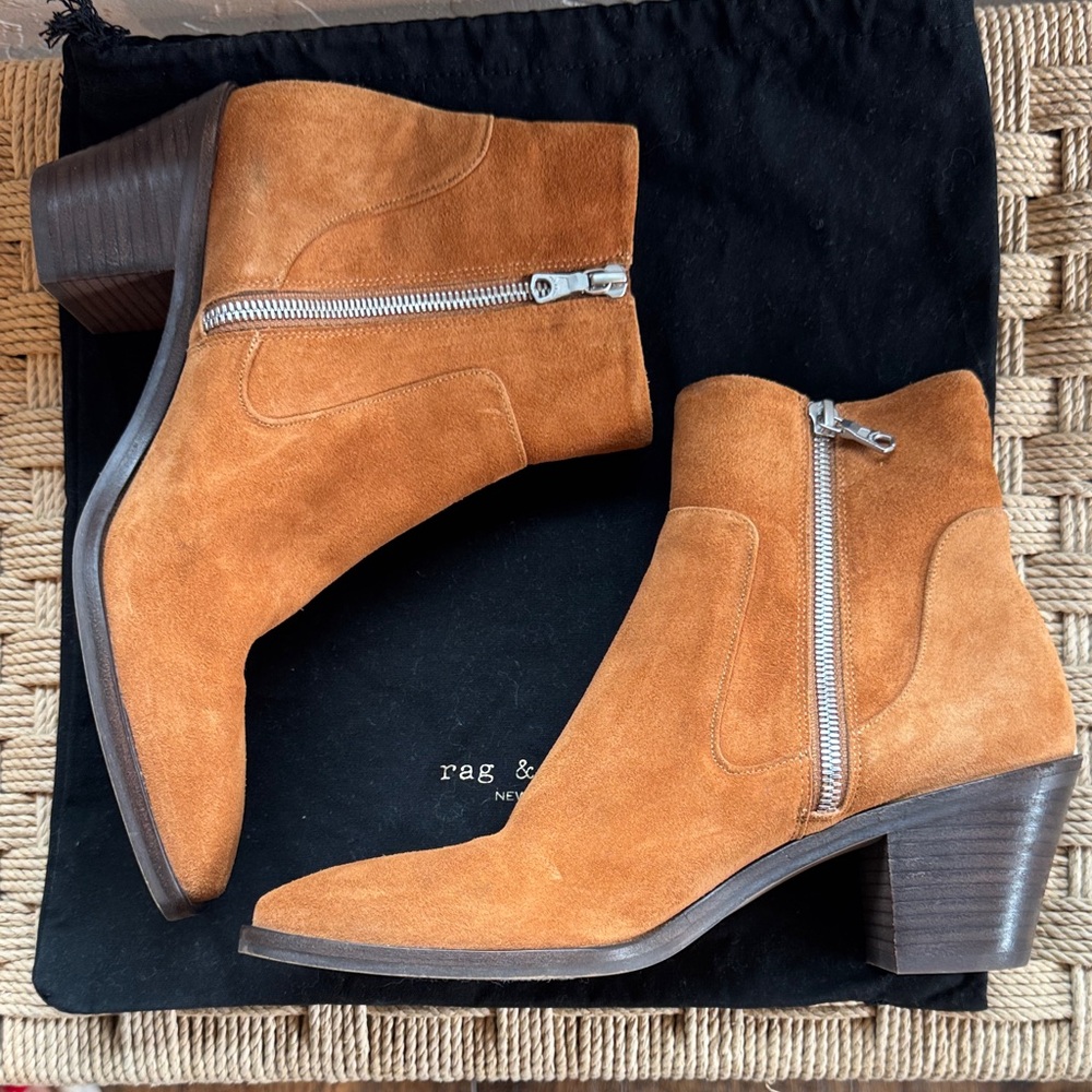 RAG & BONE Axel Suede Bootie NWT SIZE 9.5 /EURO 39.5